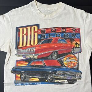 Vintage Chevy‎ Impala Tshirt 1991 Single Stitch Men's M White Arizona Sports 90s